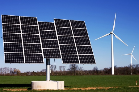Port Burwell, Canada - May 5, 2011. Images of the Erie Shores Wind Farm located in Southwestern...