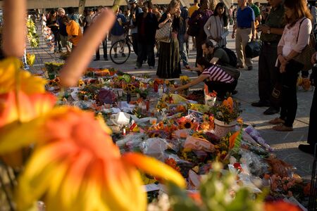 Toronto, Ontario, Canada. August 26, 2011. Following his death on August 22, 2011, Canadians across...