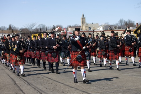 March 24, 2011. Listowel, Ontario. Thousands of firefighters from Ontario, Quebec and the United...