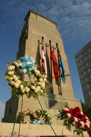 London Ontario - Canada. November 6, 2006. The Cenotaph in Victoria Park in London Ontario, Canada. のeditorial素材