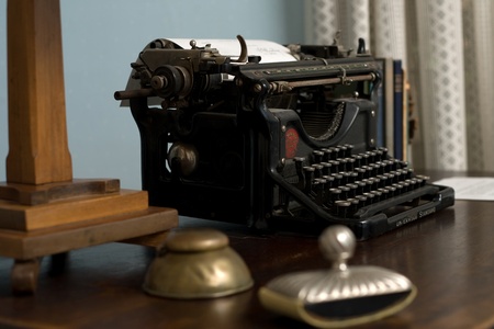 London Ontario, Canada - August 5, 2011. A typewriter in Dr. Frederick Banting's office located inside Banting House in London Ontario Canada. It was inside this house that Dr. Frederick Banting conceived the idea on October 31, 1920 that led to the discoのeditorial素材