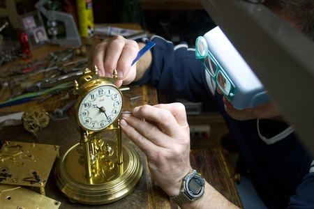 London Ontario, Canada - April 4, 2012.  Working at the same desk that his father did, Tom...