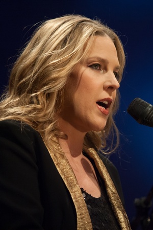 London, Canada - March 4, 2013. Canadian jazz singer and pianist, Diana Krall performs at the Budweiser Gardens in London Canada. のeditorial素材