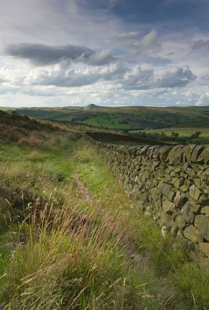 Peak District Landscape England UKの写真素材