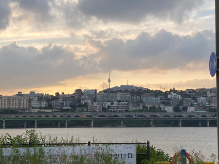 View of the city of Istanbul from the Golden Horn.の写真素材