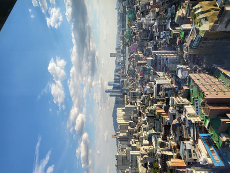 View from the top of the building.の写真素材