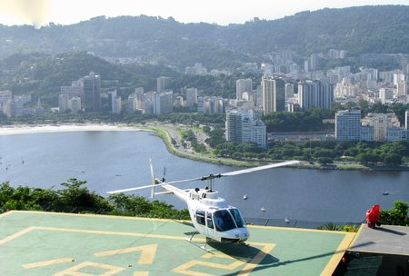 Spectacular panorama and aerial city view of Rio de Janeiro, Brazilのeditorial素材