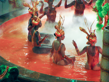 Rio de Janeiro, Brazil - February 23: amazing extravaganza during the annual Carnival in Rio de Janeiro on February 23, 2009のeditorial素材