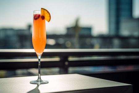 A bellini at a rooftop barの素材