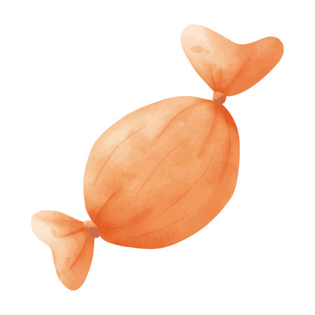 Watercolor illustration of a candy isolated on a white background. Vector illustration.のイラスト素材