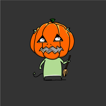 Halloween pumpkinのイラスト素材