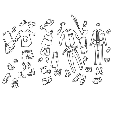 men clothingのイラスト素材