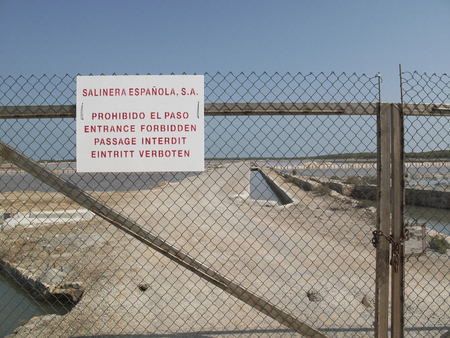 Saltworks in Ses Salinasの写真素材