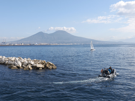 Naples, scuba divers &#xD;のeditorial素材
