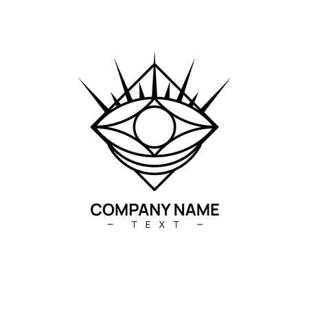 A company logo or icon or symbol that related to the eyes or any product and service. Desire eyes. Shining eyes.のイラスト素材