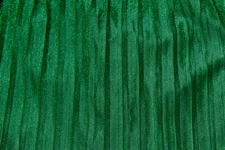 Green luster festive pleated backgroundの写真素材