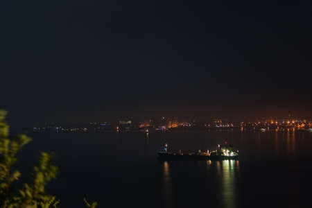 Night russian romantic seascape sky horizonの写真素材