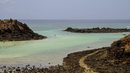 Beautiful landscape on the Canary island Lobos, Fuerteventura, Spain.