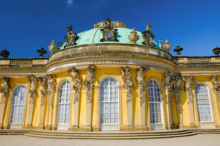 POTSDAM, GERMANY - AUGUST 29, 2017:  Sans-Souci Palace in Posdam in Germany.のeditorial素材