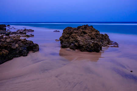 Seascape on the Canary Island of Fuerteventura, Spain.の写真素材