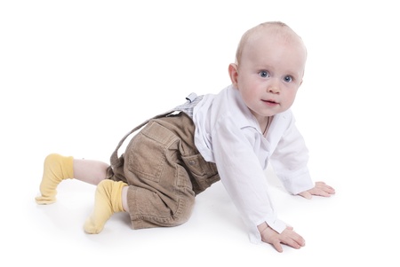 happy baby boyの写真素材