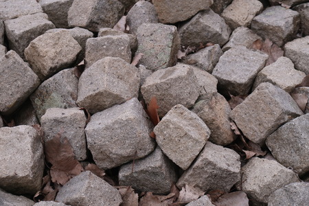 Stone cubesの写真素材