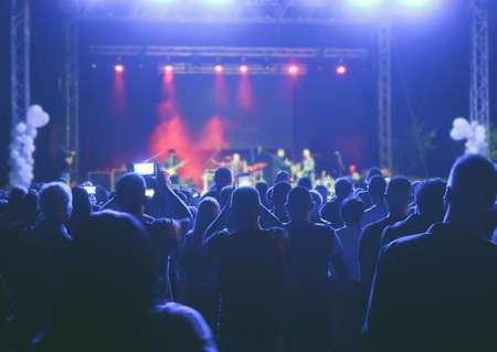 Crowd of people in a concert