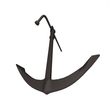 Rendered iron anchorの写真素材