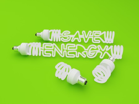 energy saving light. isolated.の写真素材