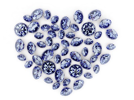 diamond heartの写真素材