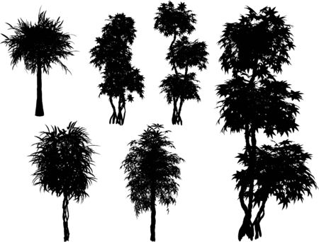 vector treesのイラスト素材