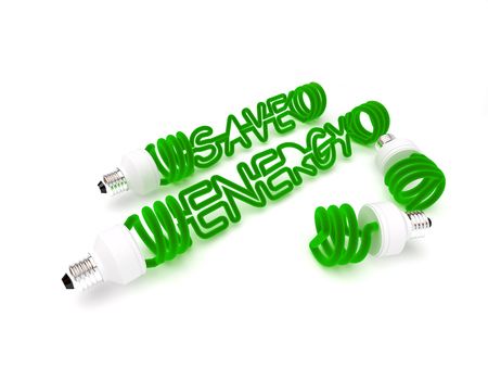 energy saving light. isolated.の写真素材