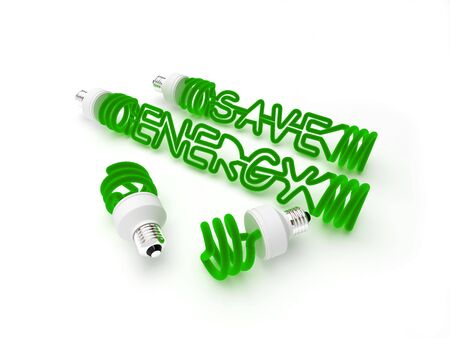 energy saving light. isolated.の写真素材