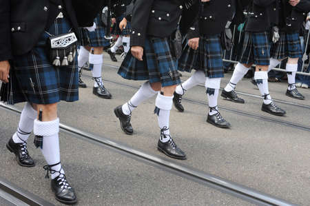 5th annyversary of Basel Tattoo Switzerland in the streets of Baselの写真素材