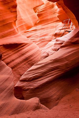 The mysterious and haunting beauty of Antelope Canyon (also known as "Corkscrew Canyon") awaits the adventurous traveler who seeks to discover one of the most spectacular -- yet little known attractions of the Page, Arizona area.の写真素材