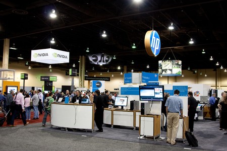 LAS VEGAS - DEC 3:   AutoDesk University 2009 Exhibition Hall December 3, 2009 at the Mandalay Bay Hotel and Casino Las Vegas, Nevada.のeditorial素材