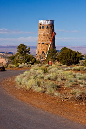 GRAND CANYON, AZ - APRIL 6:  Desert View Watchtower to Undergo Renovations.  April 6th, 2010 in Grand Canyon National Park, Arizona.のeditorial素材