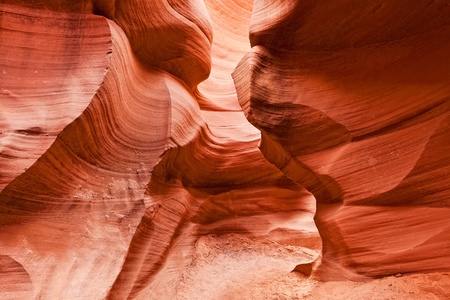 Antelope Canyon is the most-visited and most photographed slot canyon in the American Southwest located on Navajo land near Page, Arizona, USA.の写真素材
