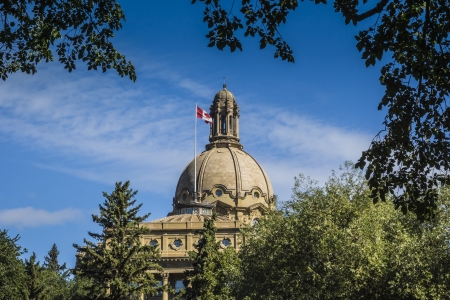 The Alberta Legislature Building is located in Edmonton, Alberta, and is the meeting place of the Legislative Assembly and the Executive Council.のeditorial素材