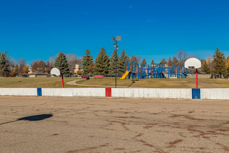 Rochdale Park in Saskatoon, Saskatchewanの写真素材