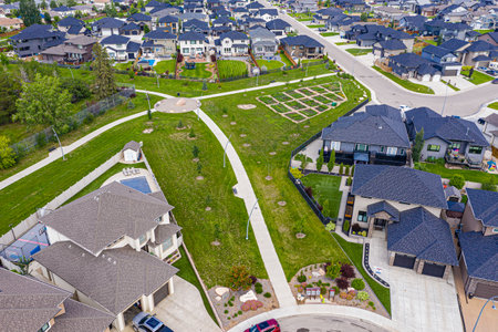 Prebble Park in Saskatoon, Saskatchewanの写真素材