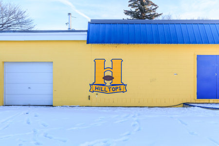 Kilburn Park is located in the Exhibition neighborhood of Saskatoon.の写真素材