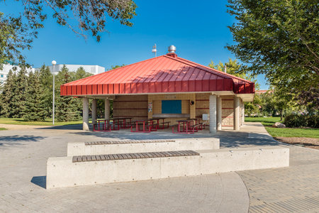 Kinsmen Park is located in the City Park neighborhood of Saskatoon.の写真素材