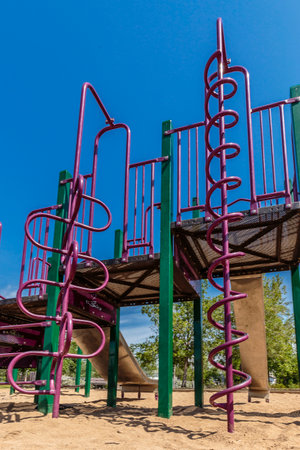 Les Kerr Park is located in the Forest Grove neighborhood of Saskatoon.の写真素材