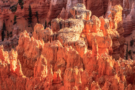 Sunset Point offers vistas of some of the most famous and breathtaking of Bryce Canyon's hoodoos.の写真素材