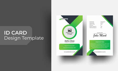 Modern and creative print ready ID card template for company identity.のイラスト素材