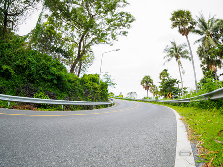 asphalt road on hill at phuket Thailand