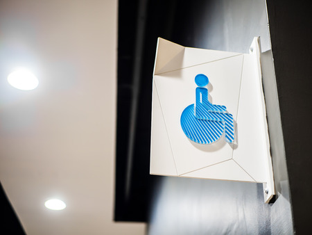 Handicapped Room Signs in The Shopping Mall.の写真素材