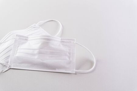 Protective face mask or medical mask. Medical protective shielding bandage. Protect Coronavirus and pm 2.5 mask.の写真素材