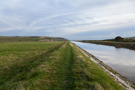 Cuckmere Haven, East Sussex, UK の写真素材